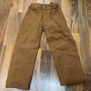Carhartt Pants Brown Canvas Dungaree Boys Size 4T